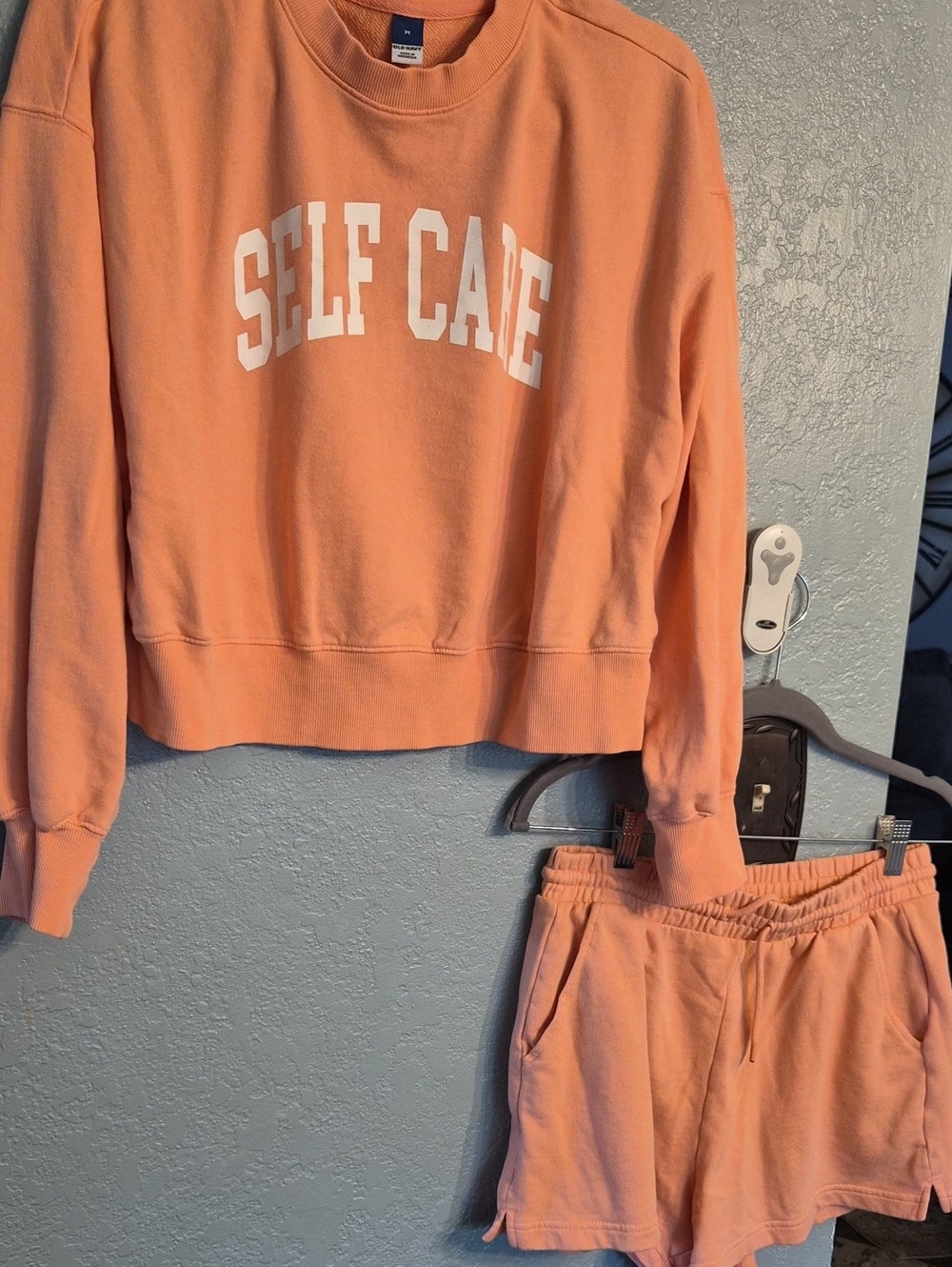 Old Navy Peach Self Care Athletic Lounge Shorts